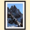 Framed print of huge mountain peaks of the Dolomites, Italy taken by Photographer Scott Allen Wilson