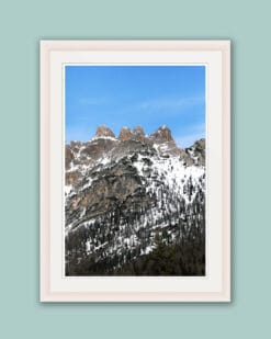 Amazing framed print of the imposing Dolomites in Italy taken by Photographer Scott Allen Wilson