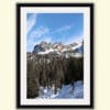Framed print of a landscape in the Dolomites peaks in Italy taken by Photographer Scott Allen Wilson.