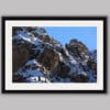 amazing framed print of the mountain peaks covered in snow located in the Dolomites, Italy taken by Photographer Scott Allen Wilson