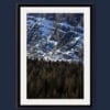 Classic framed print of the amazing texture of trees and the rocky mountains of the Dolomites, Italy taken by Photographer Scott Allen Wilson.
