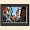 Framed photo of the colorful buildings in Peschiera del Garda, Italy taken by Photographer Scott Allen Wilson.