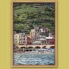Wooden framed print of a beach in Monterosso al Mare in Cinque Terre, Italy. Photo by Photographer Scott Allen Wilson.