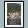 Black framed symmetric shot of Manarola in Cinque Terre, Italy. By Photographer Scott Allen Wilson.