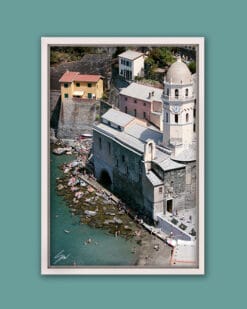Open a window showing Cinque Terre in your home with this print by Photographer Scott Allen Wilson capturing Vernazza, Italy, from above.