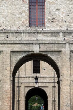 The entrance of Palazzo Pilotta in Parma. Captured by Photographer Scott Allen Wilson