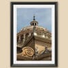 Black framed print of the dome of the Basilica di Santa Maria della Steccata in Parma. Captured by Photographer Scott Allen Wilson