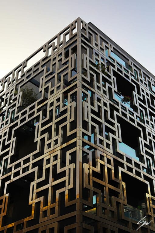 A dystopian steel building in Pescara, Italy. By Photographer Scott Allen Wilson.