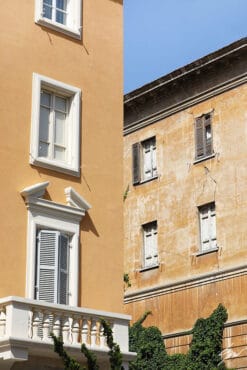 Butter-colored buildings in Pescara, Italy. By Photographer Scott Allen Wilson.