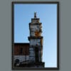 A black framed print of San Michele in Foro in the city of Lucca, Italy. By Photographer Scott Allen Wilson.