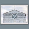 A white framed print of the façade of San Francesco Church in Lucca, Italy. By Photographer Scott Allen Wilson.