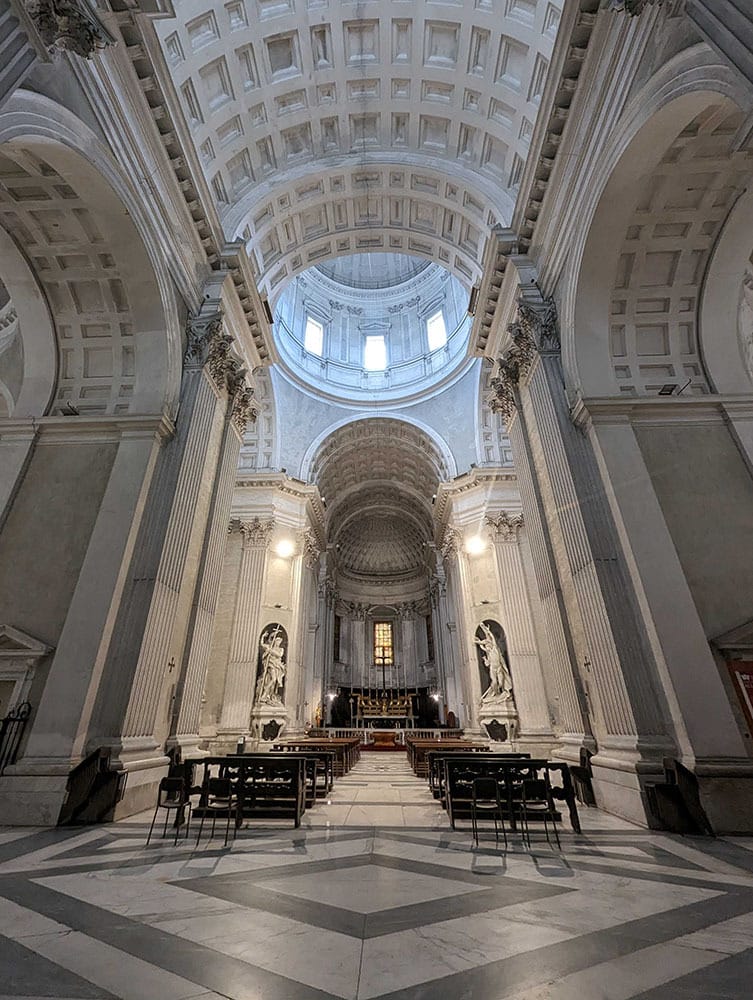 Inside of Chiesa of santa maria assunta in carignano in Genova, Italy