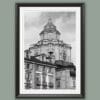 A B&W framed print of the San Lorenzo Church in Torino, Italy. By Photographer Scott Allen Wilson.