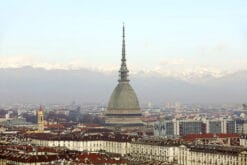 The skyline of Torino, Italy. By Photographer Scott Allen Wilson.