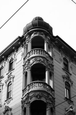 A noble building in Torino, Italy. By Photographer Scott Allen Wilson.