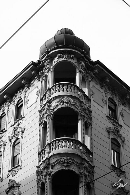 A noble building in Torino, Italy. By Photographer Scott Allen Wilson.