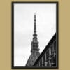 A b&w framed print of the dome of the Mole Antonelliana in Torino, Italy. By Photographer Scott Allen Wilson.