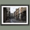 A black framed print of the heart of Torino, Italy. By Photographer Scott Allen Wilson.