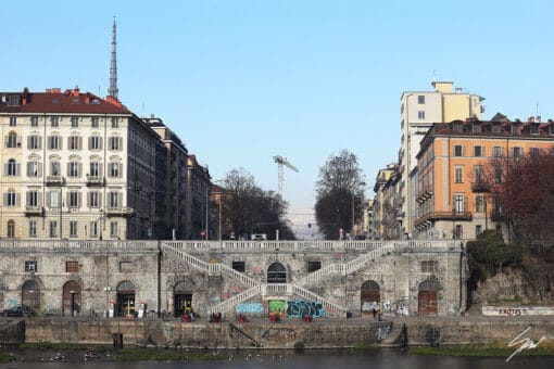 The banks of the river Po in Torino, Italy. By Photographer Scott Allen Wilson.