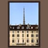 An ebony framed print of a cinematic view of Torino, Italy. By Photographer Scott Allen Wilson.