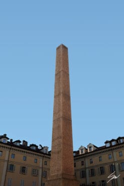 The obelisk in Torino, Italy. By Photographer Scott Allen Wilson.