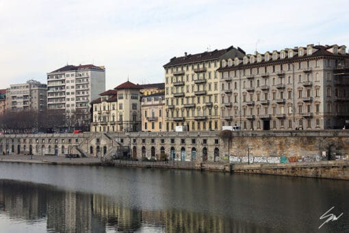 The banks of the river Po in Torino, Italy. By Photographer Scott Allen Wilson.