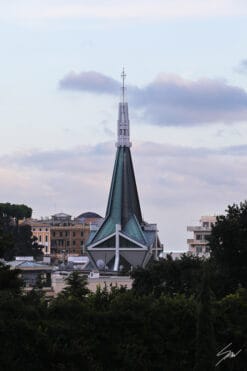 Modernistic construction surrounded by nature in Genova, Italy. Photo captured by Travel Photographer Scott Allen Wilson.