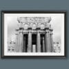 Wooden framed artistic print of a richly detailed bright stone structure. Photo captured in Genova, Italy, by Travel Photographer Scott Allen Wilson.